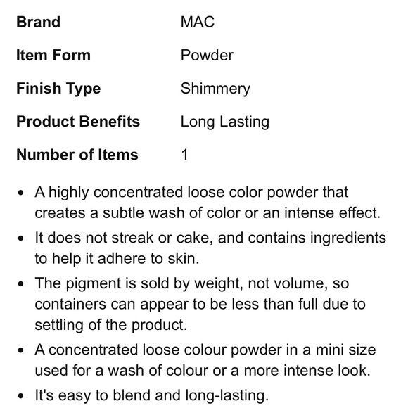 ✨🌟 MAC Pigment Powder ✨ Tan 🌟 - Picture 8 of 11